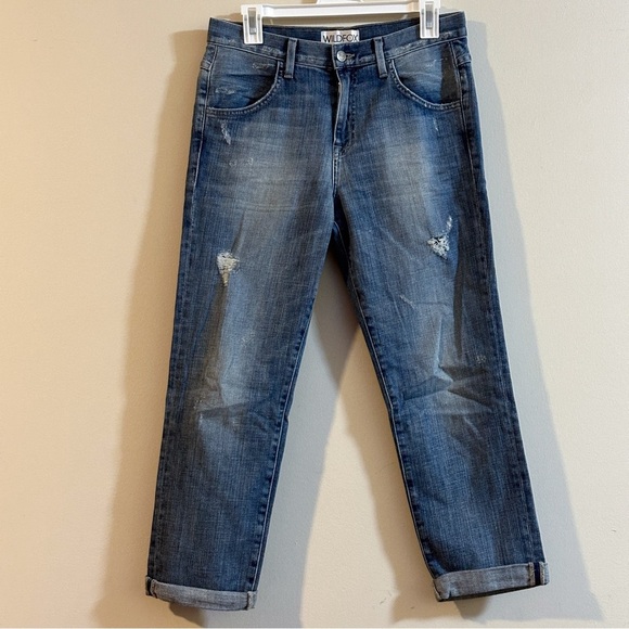 Revolve Wildfox Couture Lola Oversized Boyfriend Jeans in Hideout Size 26 - Picture 3 of 14